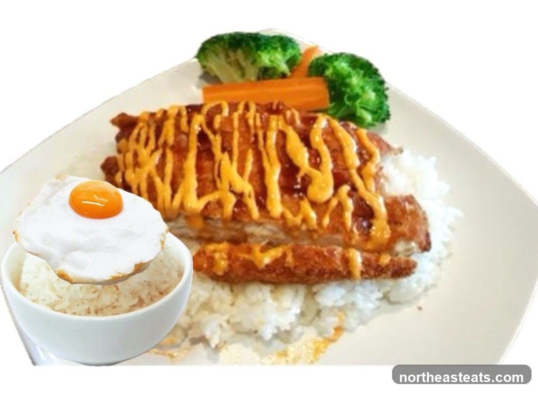 Chicken and Rice with Fried Egg