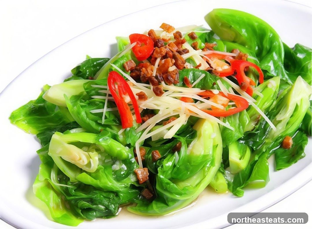 Stir-fried Greens with Chili and Ginger