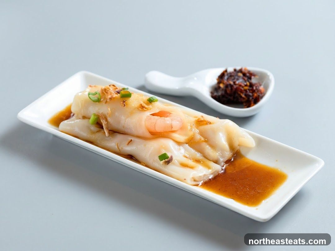 Shrimp Rice Noodle Rolls