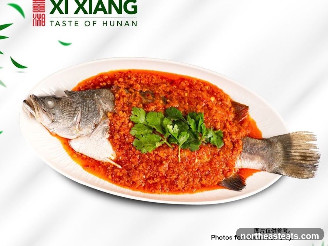 Steamed Fish with Chili Sauce