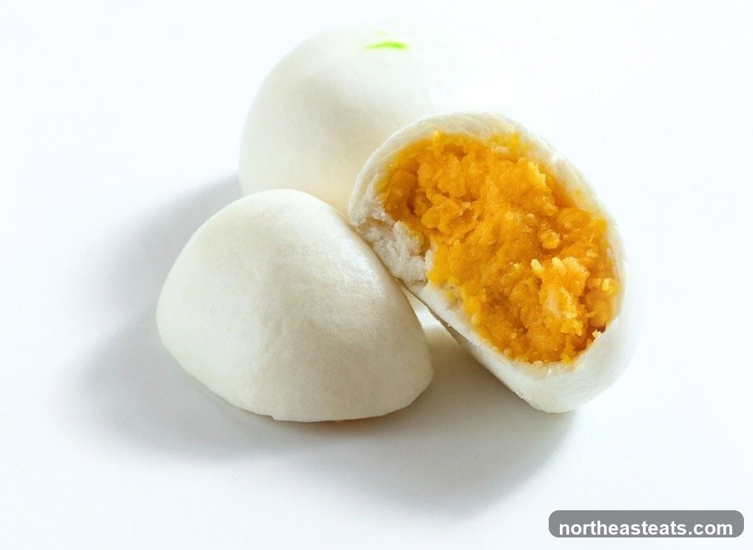 Steamed Buns with Yellow Filling