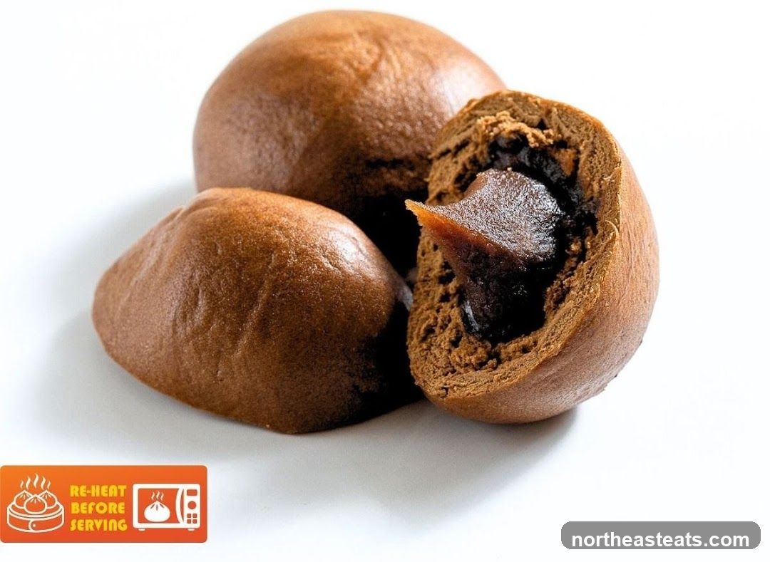 Chocolate Buns with Filling
