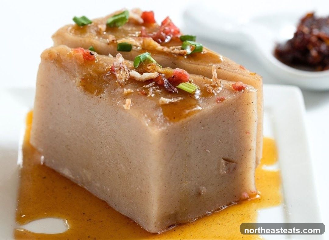 Savory Steamed Cake with Toppings