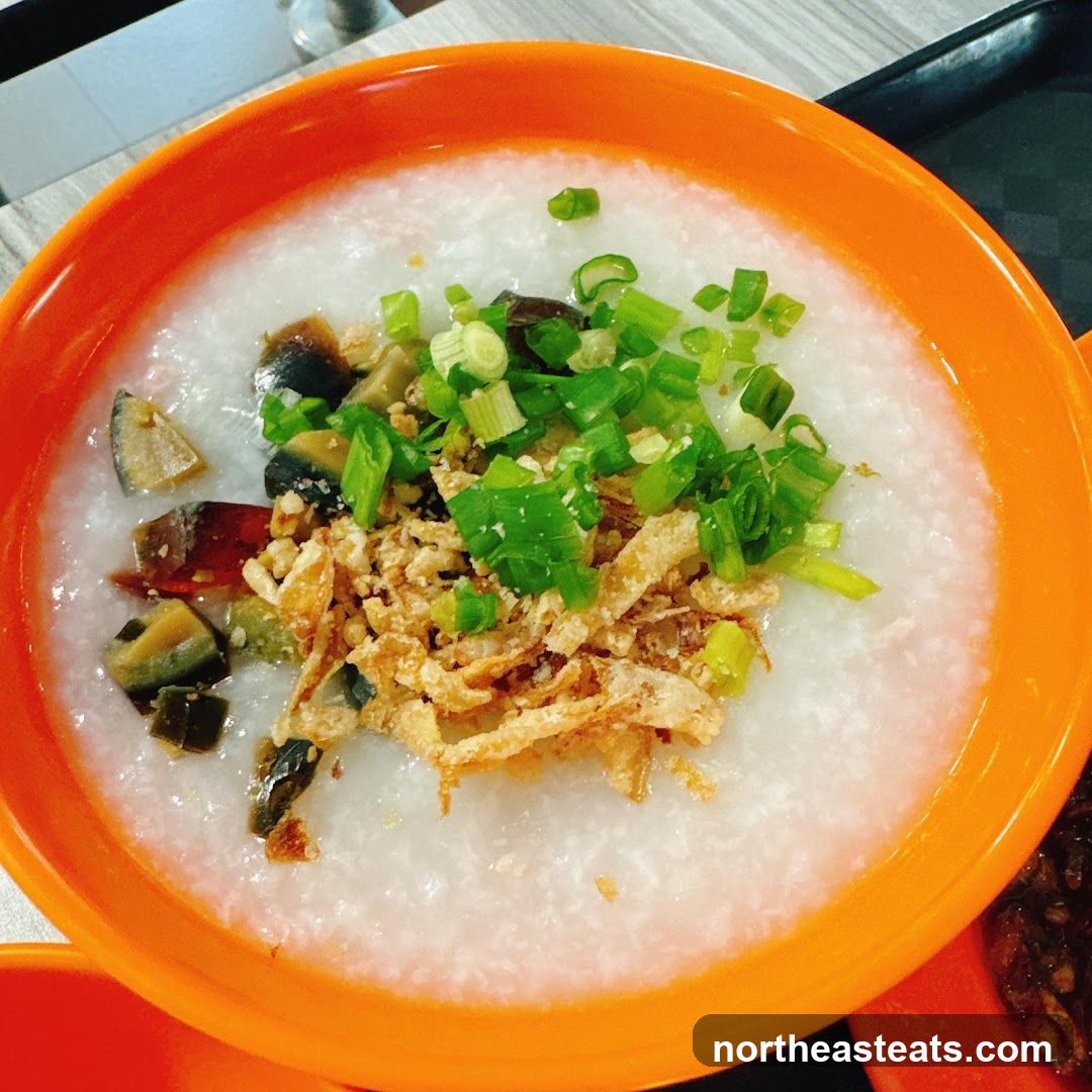 Congee with Century Egg and Scallions