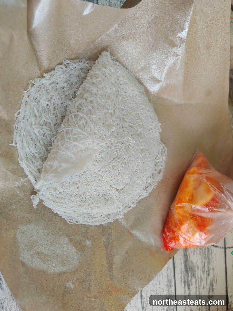 String Hoppers with Sambal