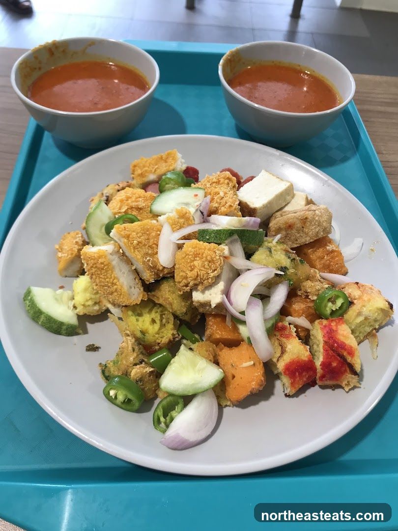 Salad with Peanut Sauce
