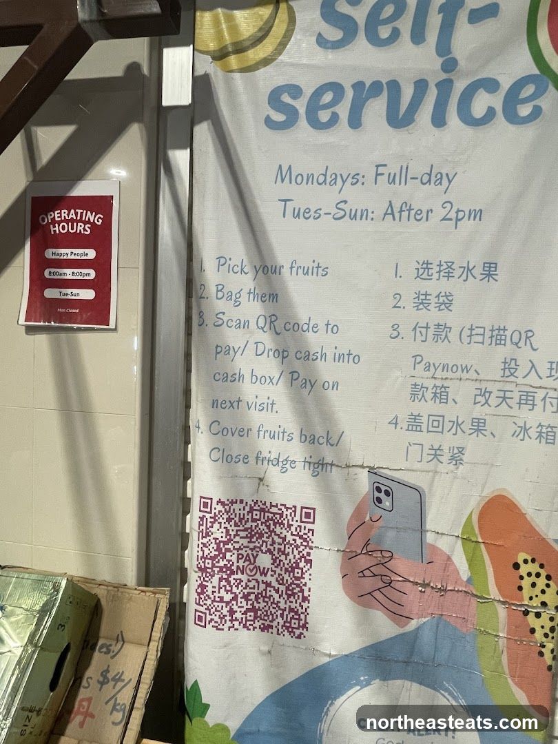 Self-Service Fruit Store Instructions