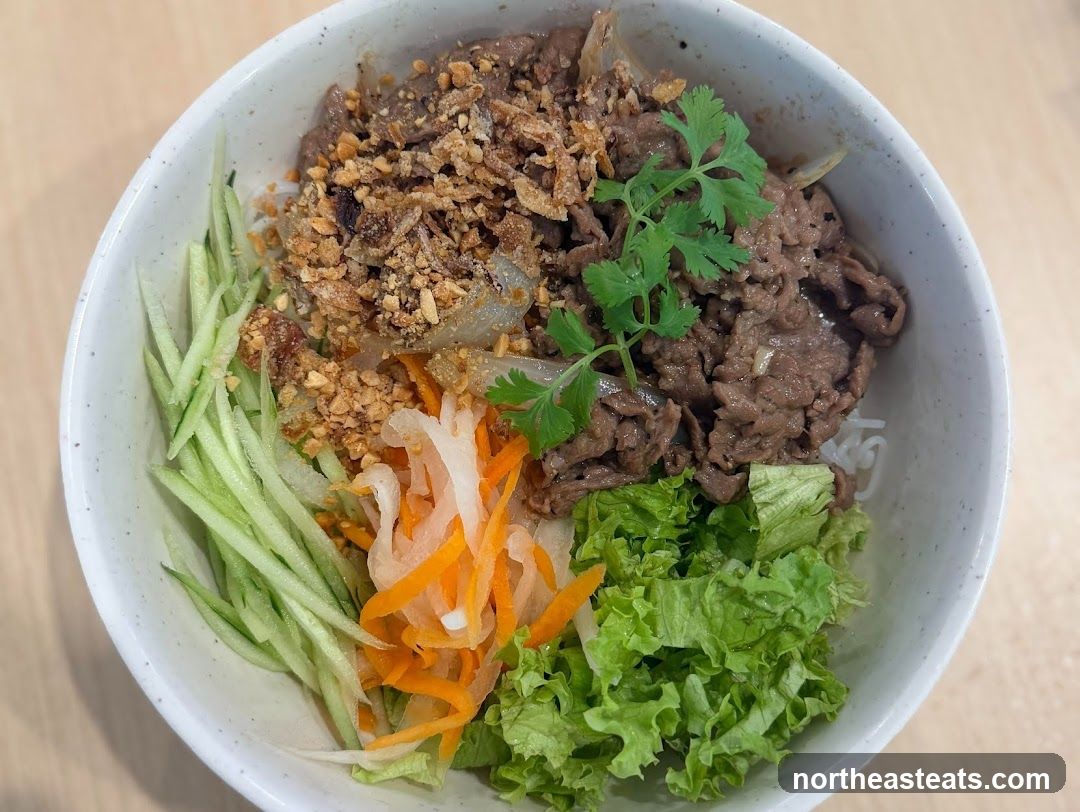 Beef noodle bowl