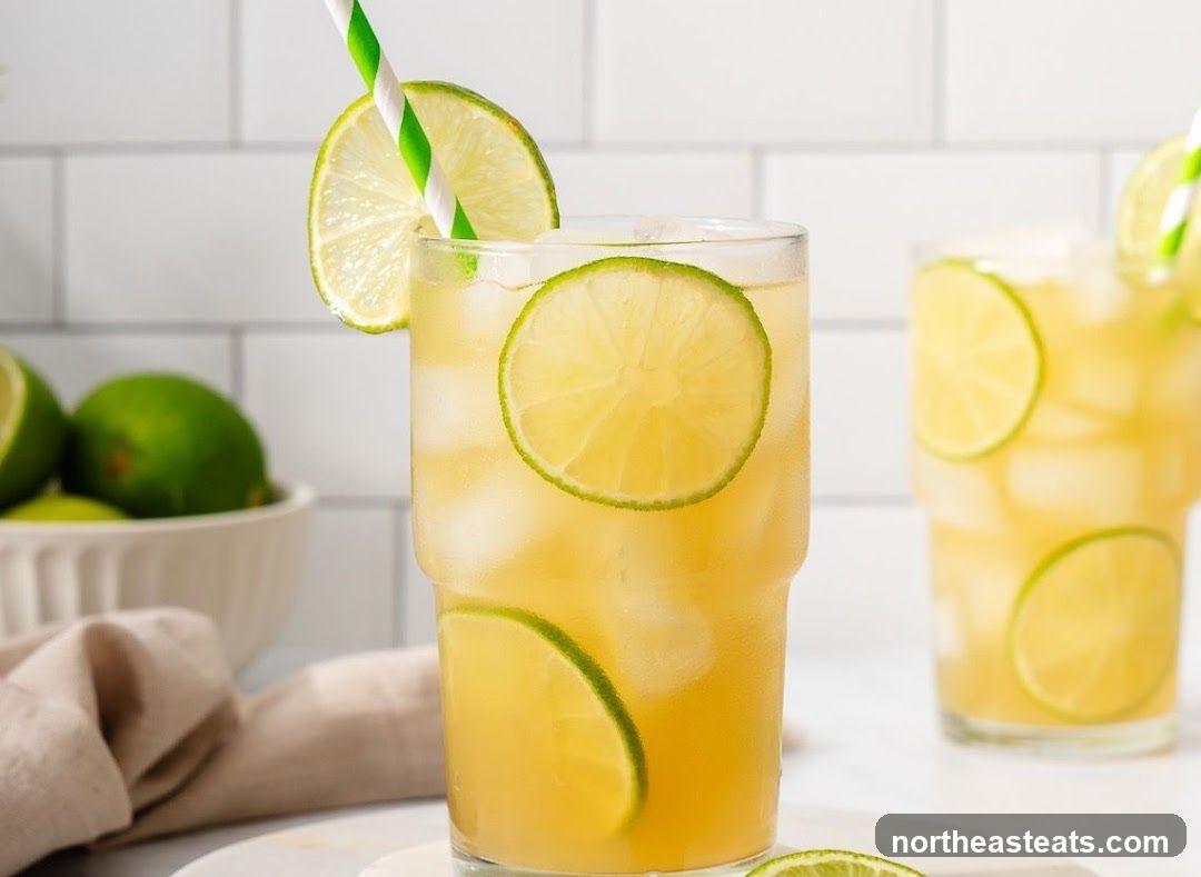 Limeade with Lime Slices