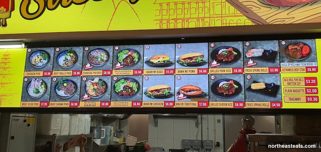 Vietnamese Food Menu