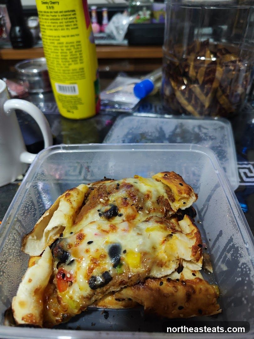 Pizza in a container