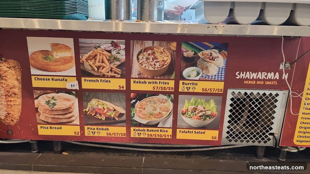 Shawarma N Kebab and Sweets Menu