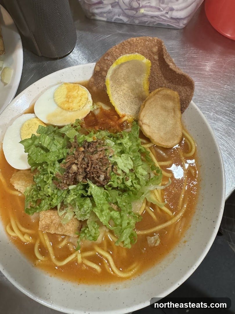 Noodle Dish with Eggs and Crackers