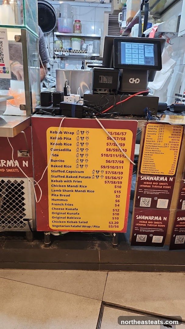 Shawarma N Kebab and Sweets Menu