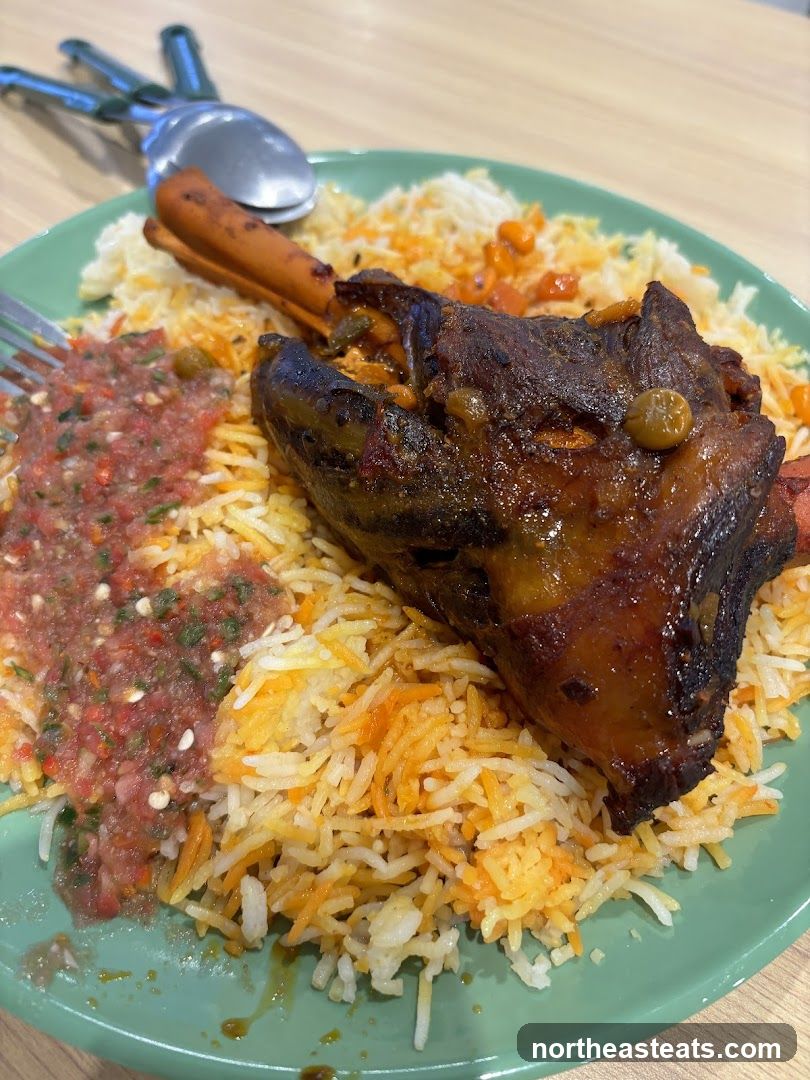 Lamb Shank with Rice