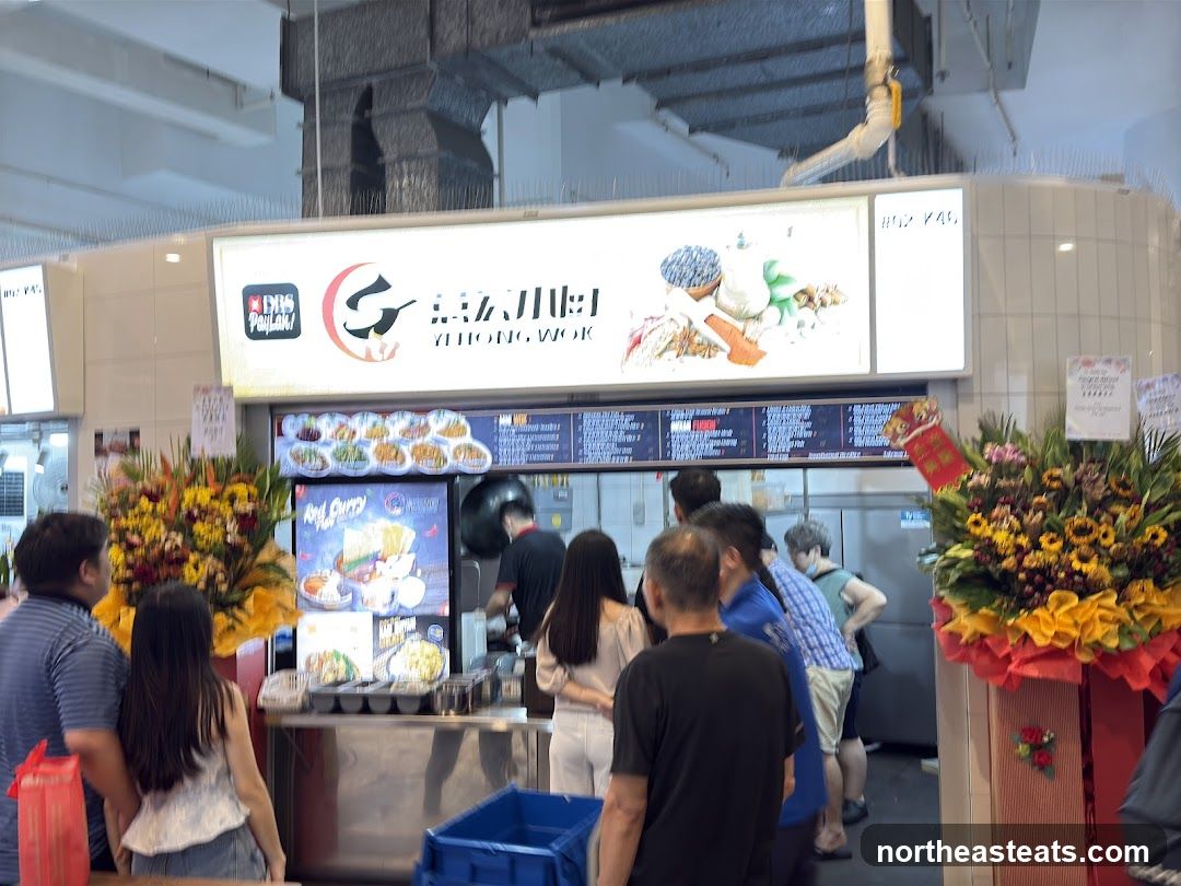 Food Stall with Menu and Decorations
