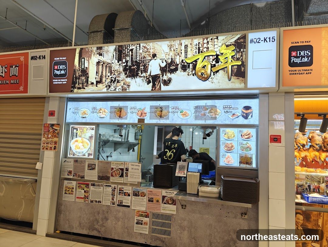 Food Stall with Menu and Food Display