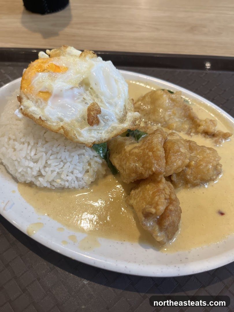 Curry Fish Rice with Fried Egg