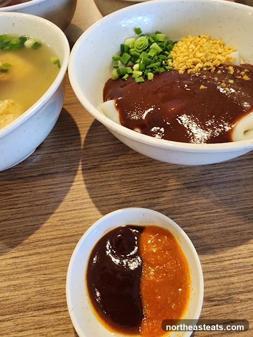 Noodles and Soup with Sauces