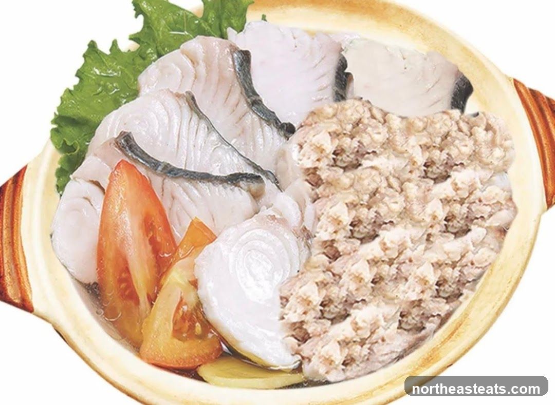 Steamed Fish with Minced Pork