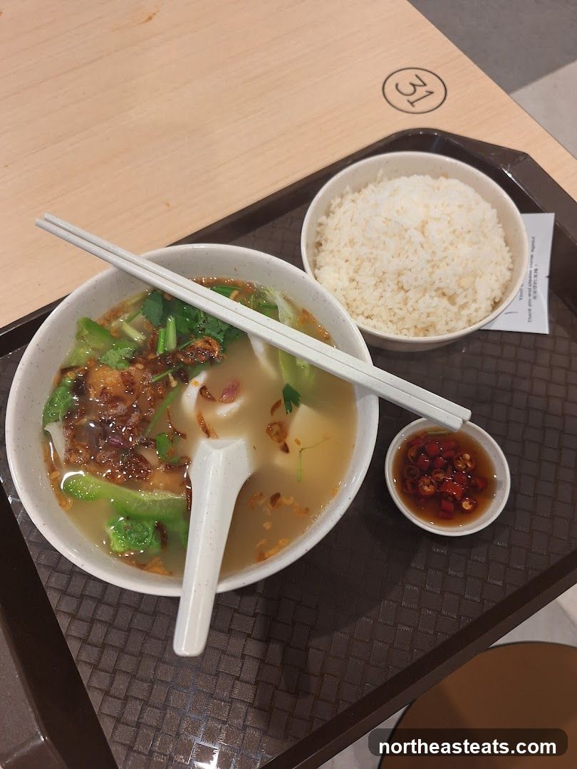 Noodle Soup with Rice