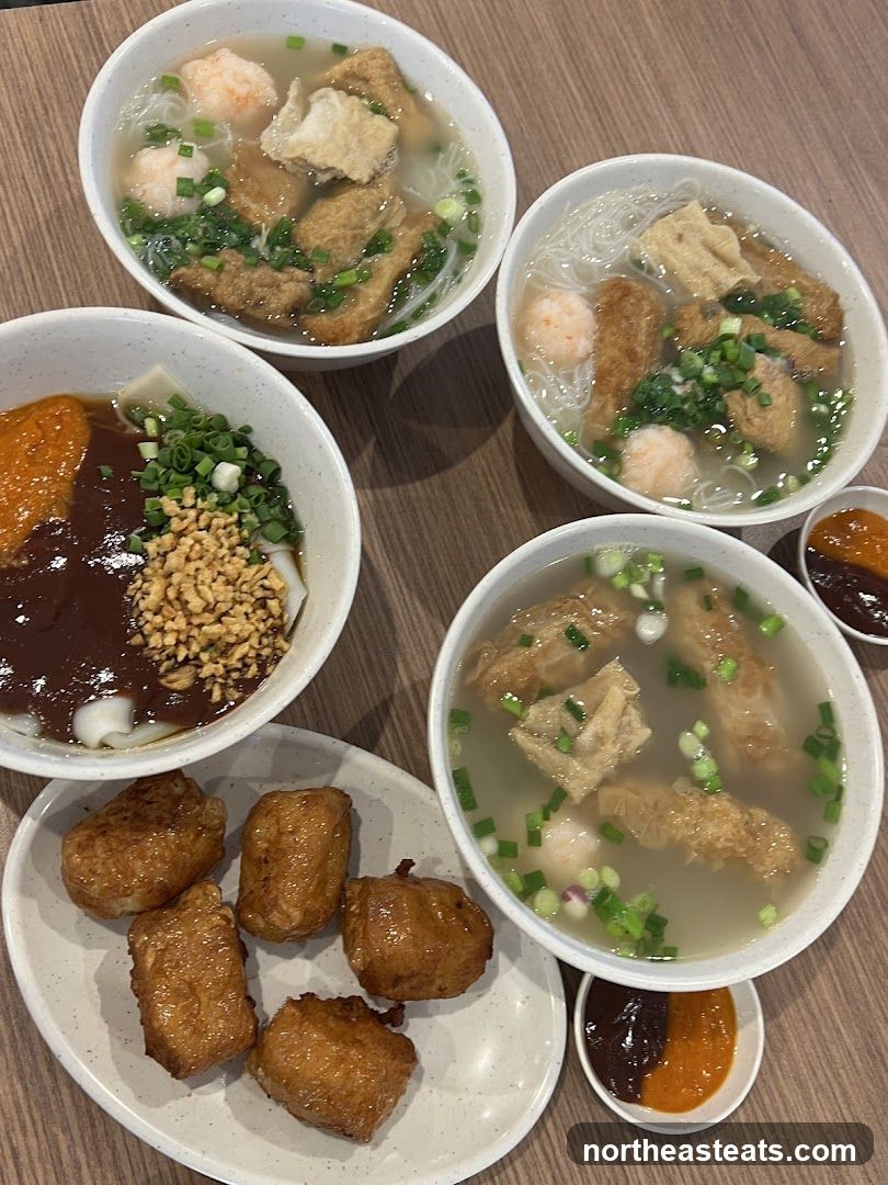 Noodle Soup and Fried Snacks