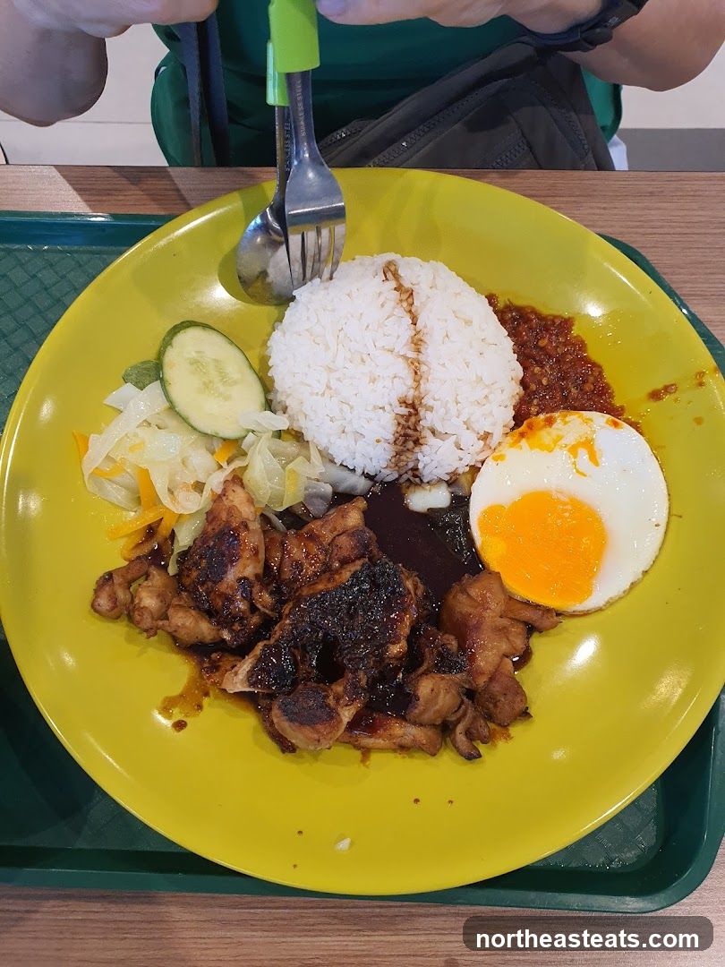 Chicken Rice with Fried Egg