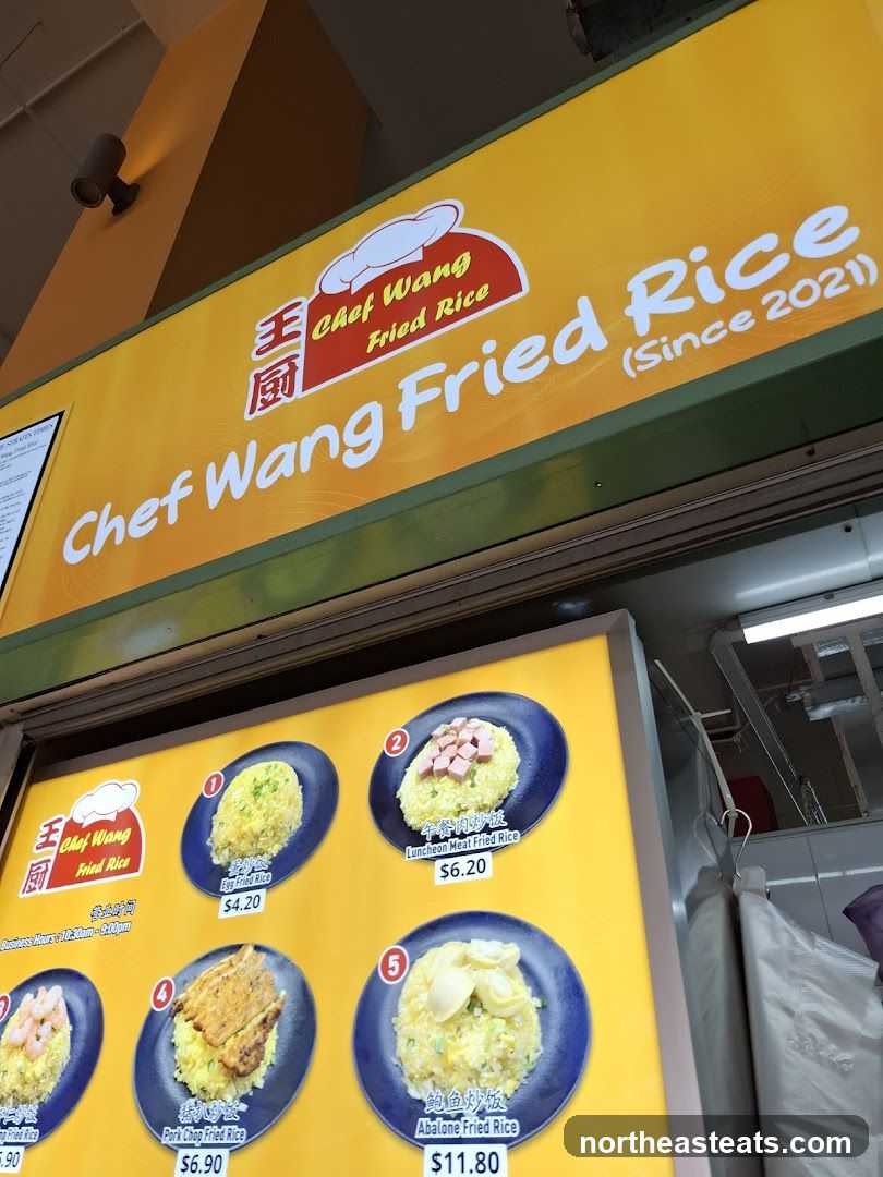 Chef Wang Fried Rice Menu