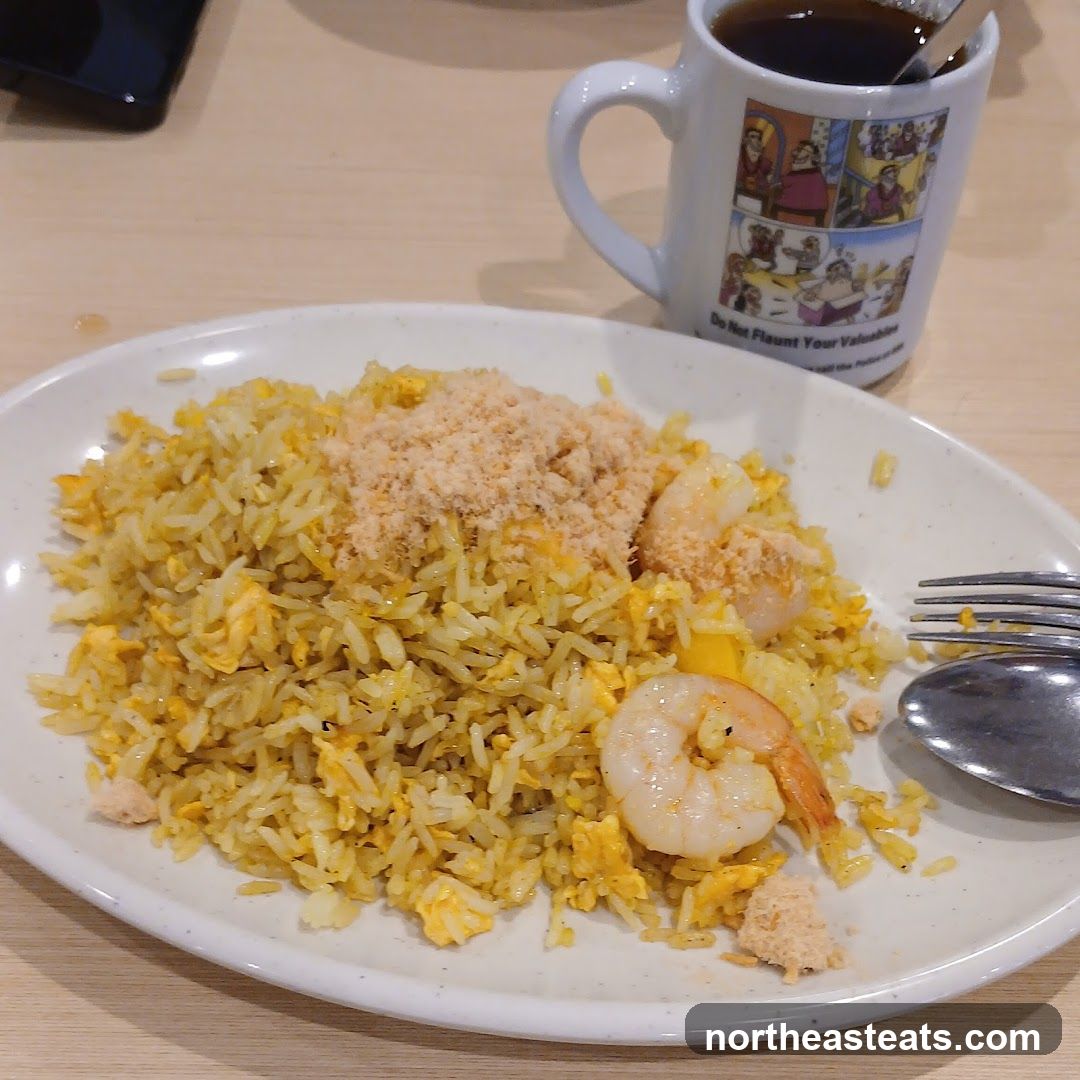 Shrimp Fried Rice with Coffee