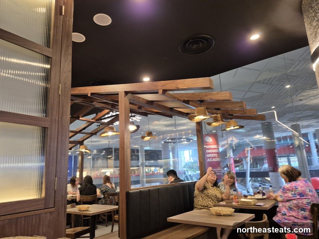 Restaurant Interior with Patrons