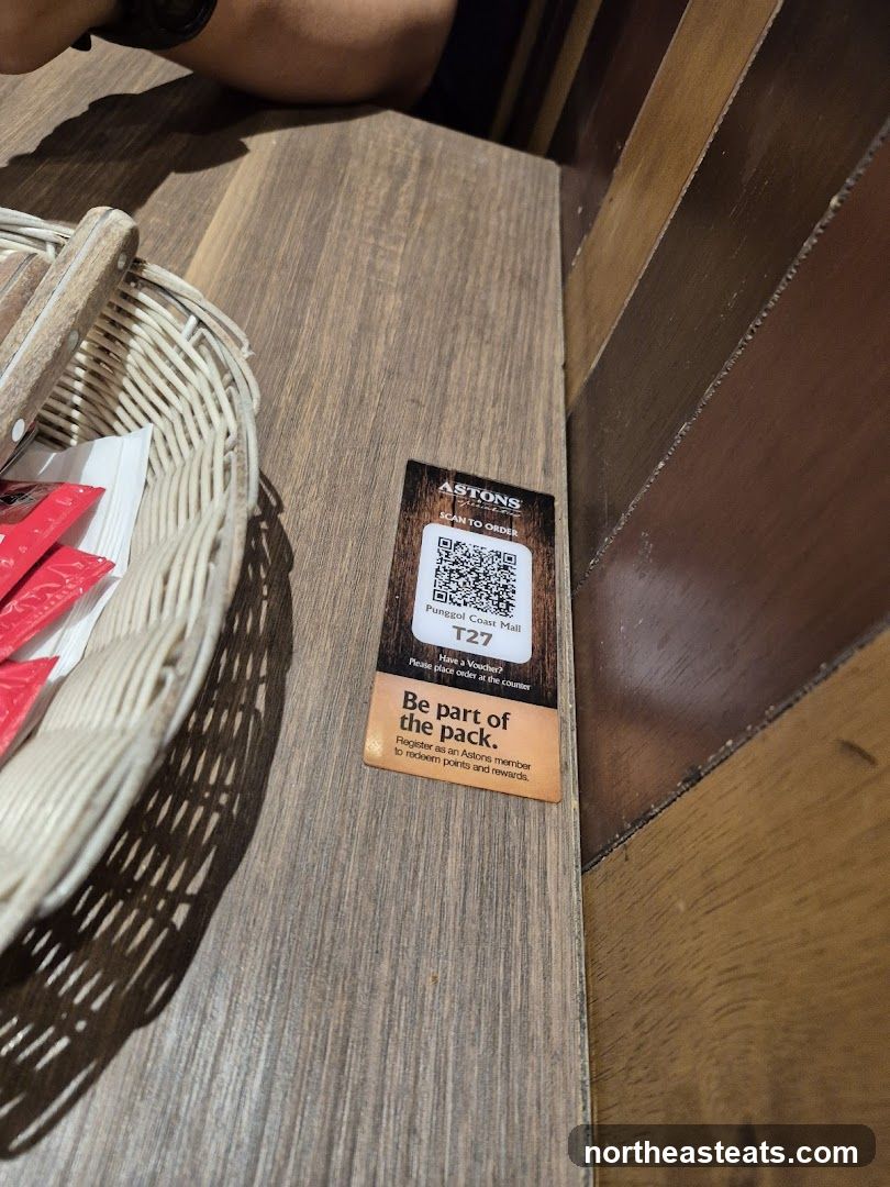 Aston's QR Code Table Card