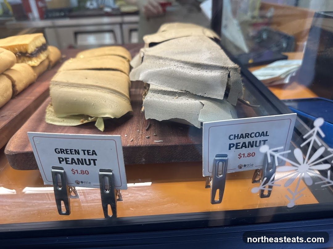 Desserts in a Display Case