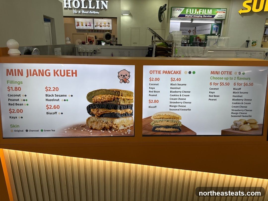 Min Jiang Kueh, Ottie Pancake, Mini Ottie Menu