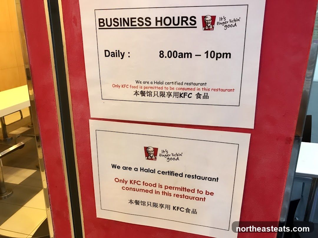 KFC Business Hours and Halal Certification