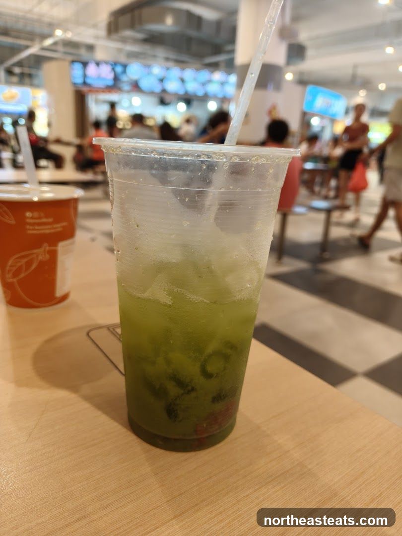 Green Drink with Straw