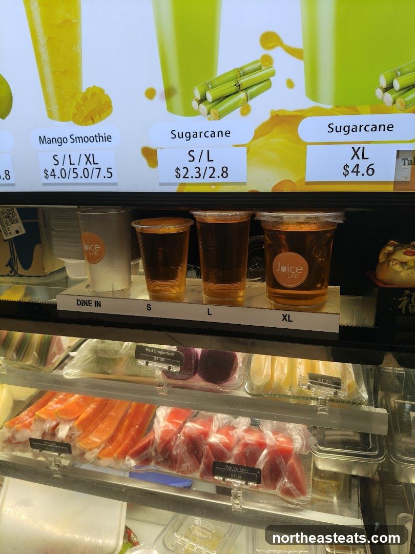 Juice and Fruit Display