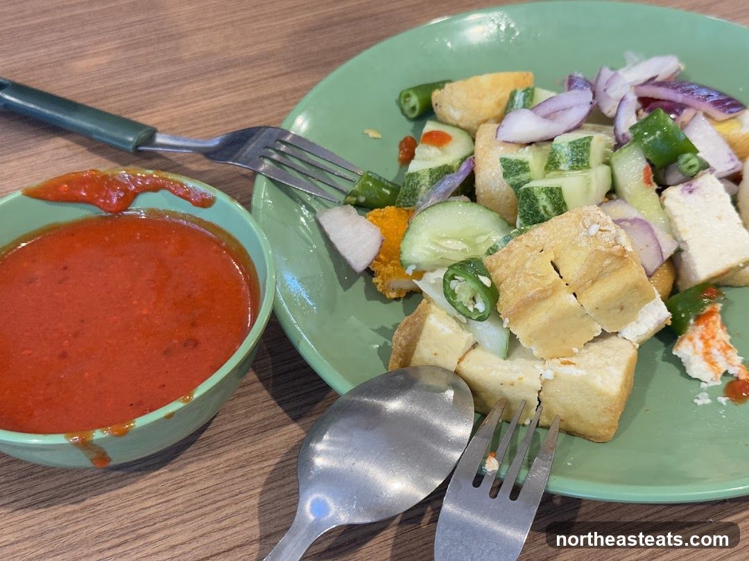Salad with Dipping Sauce