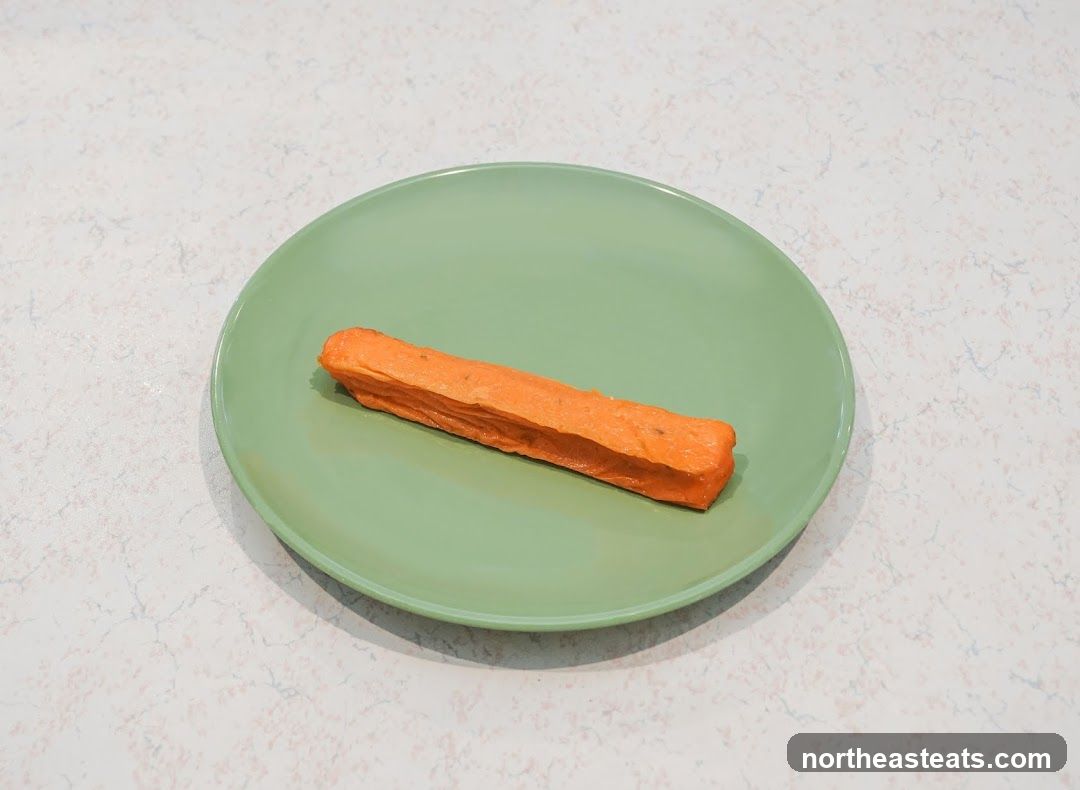 Orange Food Stick on Plate