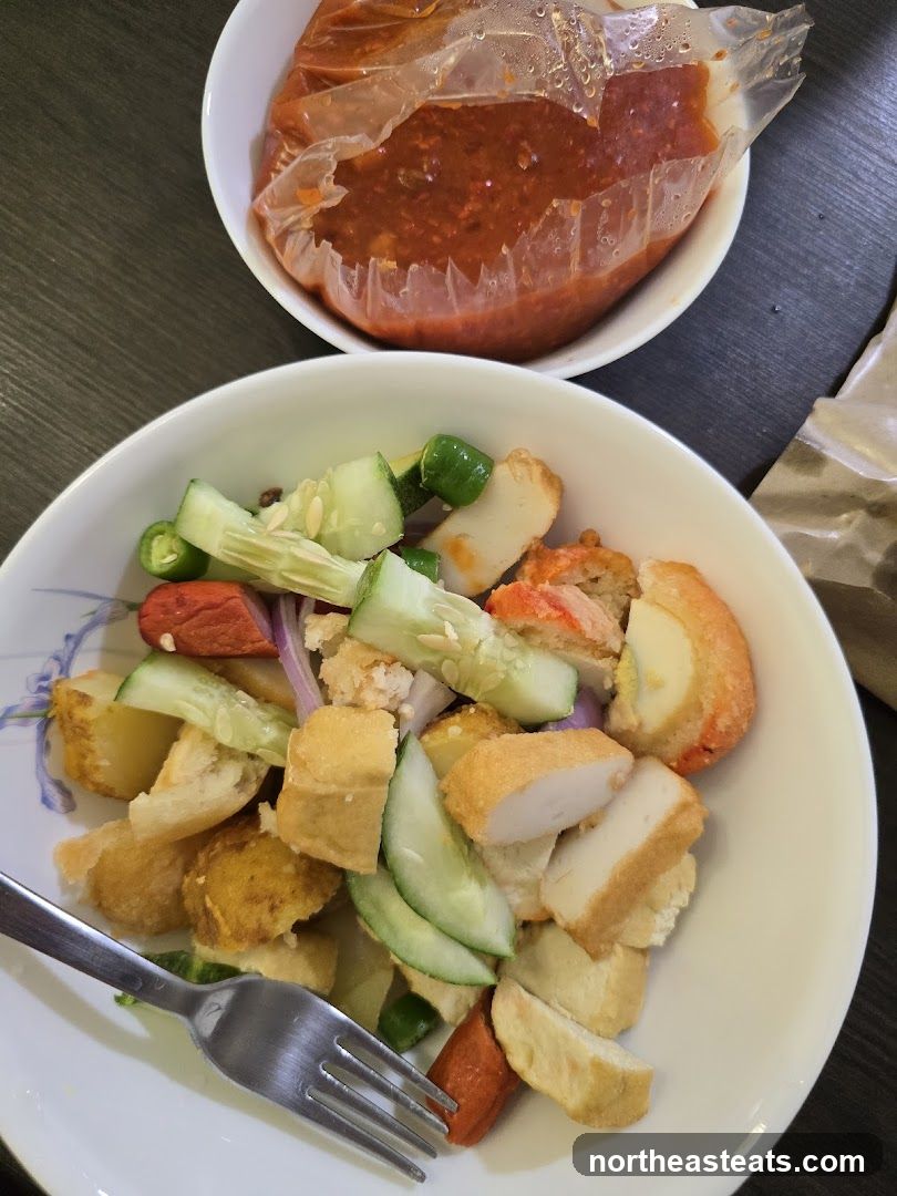 Salad with Chili Sauce