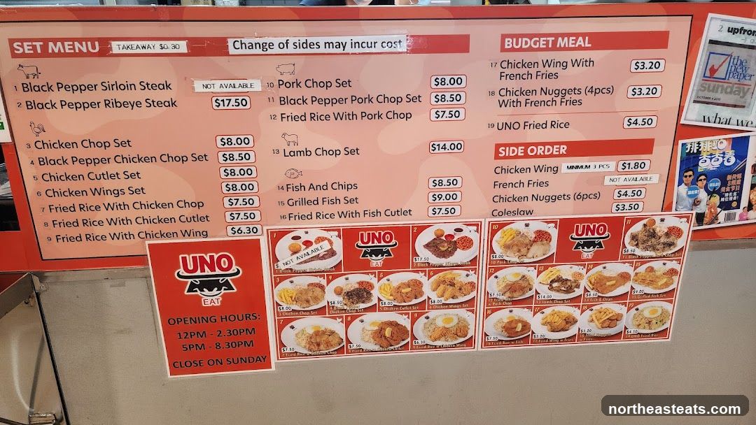 UNO EAT Menu