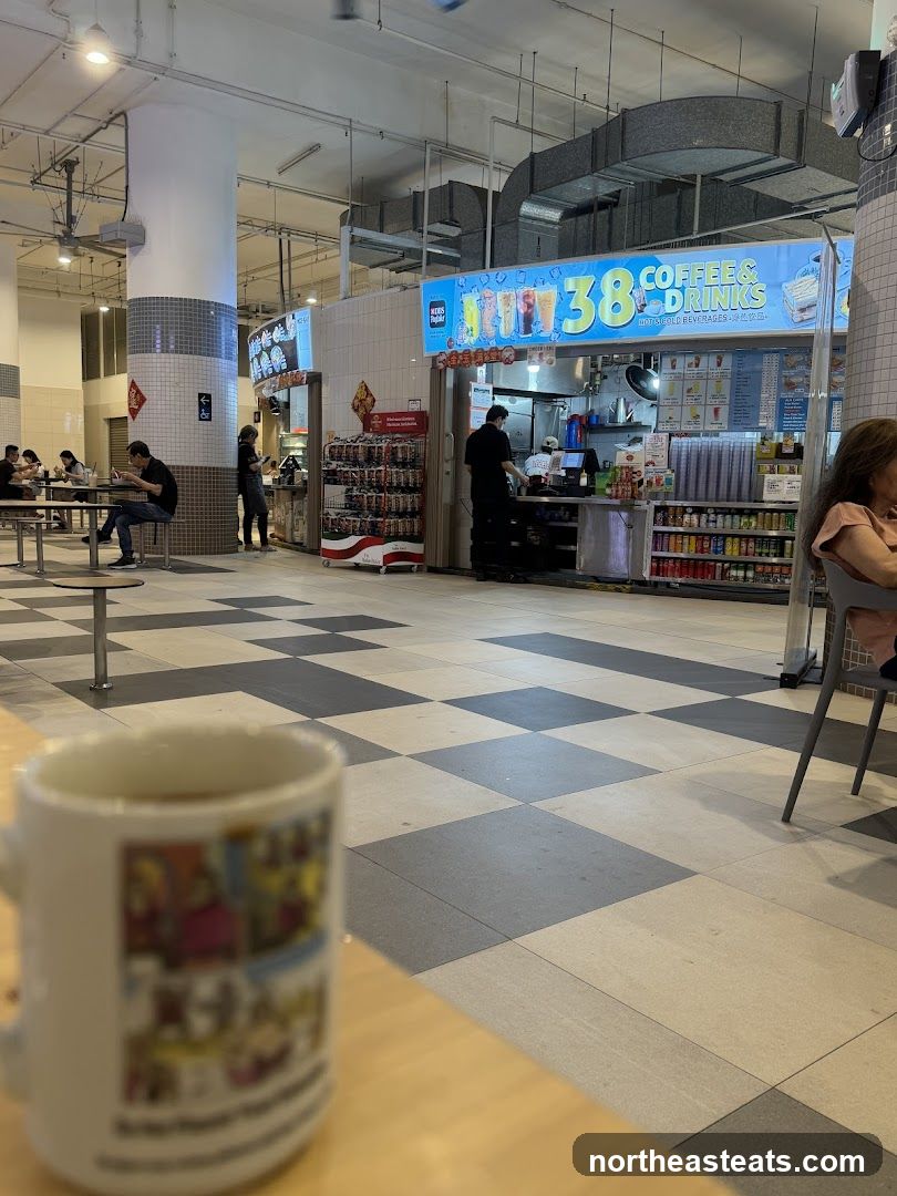 Food court coffee and drinks stall