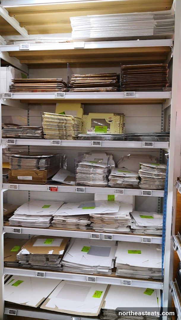 Shelves of packaging materials