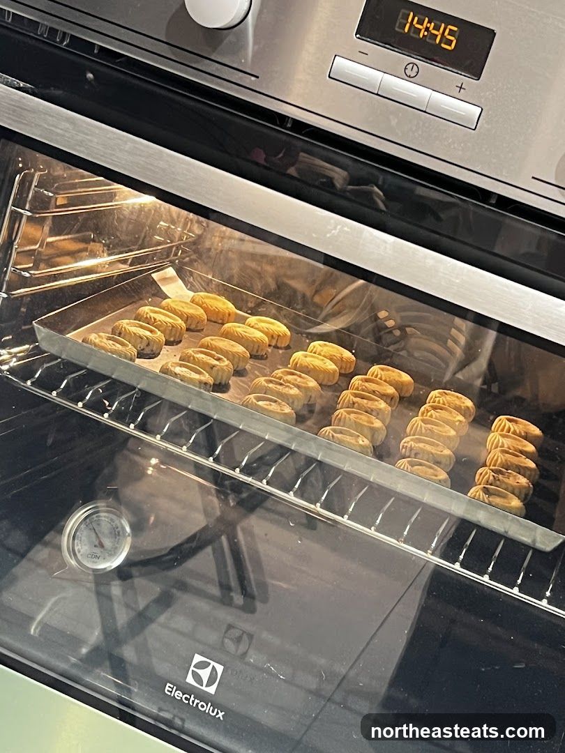Cookies Baking in Oven