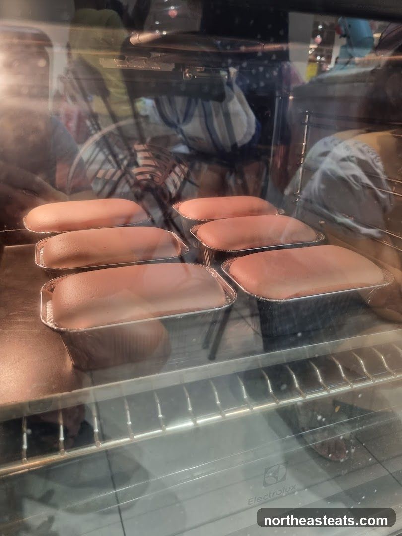 Loaves Baking in Oven