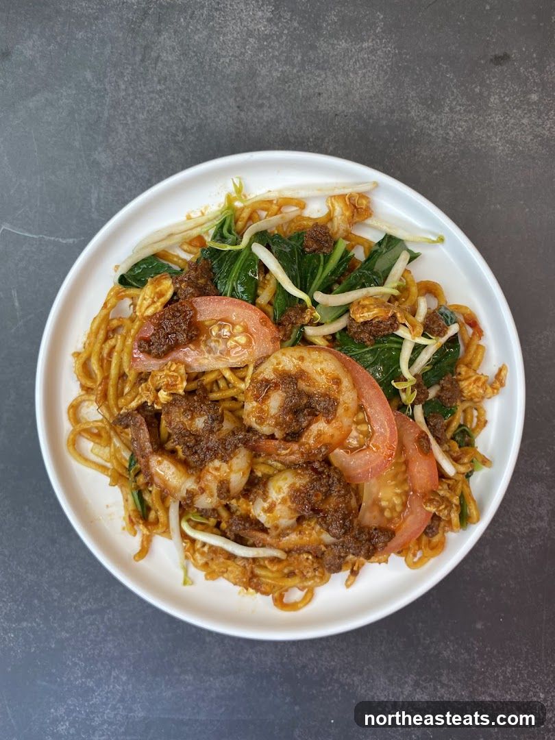 Noodles with Shrimp and Vegetables