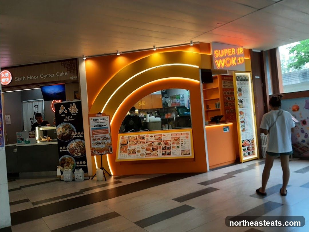 Food stalls in a mall