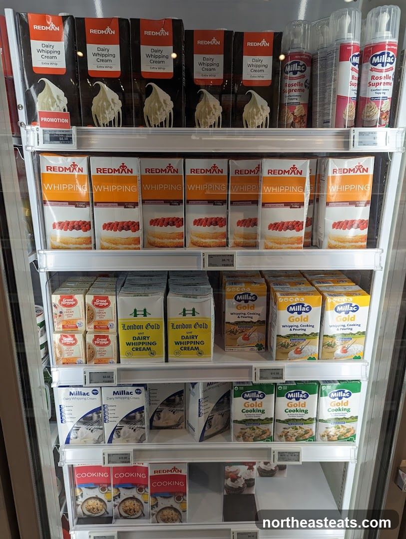 Refrigerated Display of Dairy Products