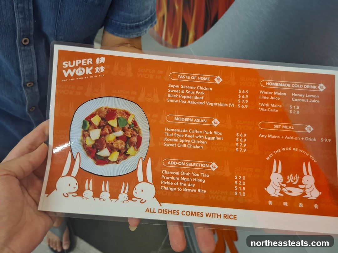 Super Wok Menu