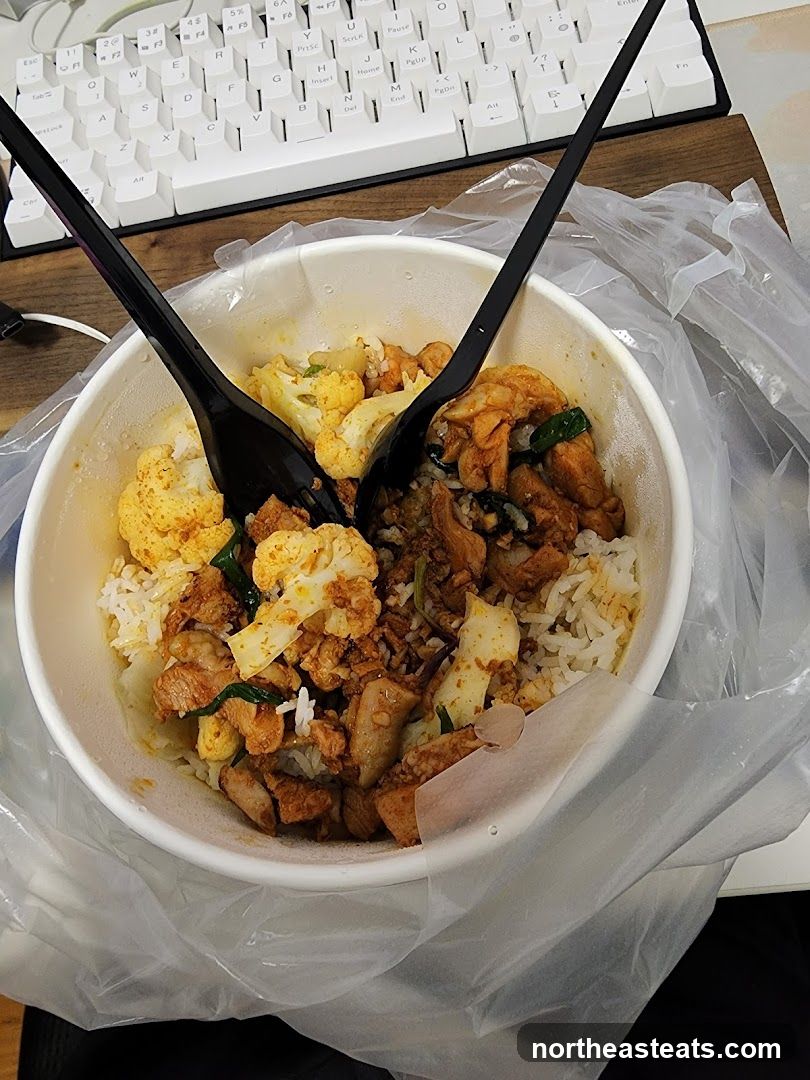 Rice Bowl with Chicken and Cauliflower