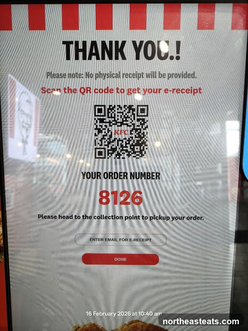 KFC Order Confirmation